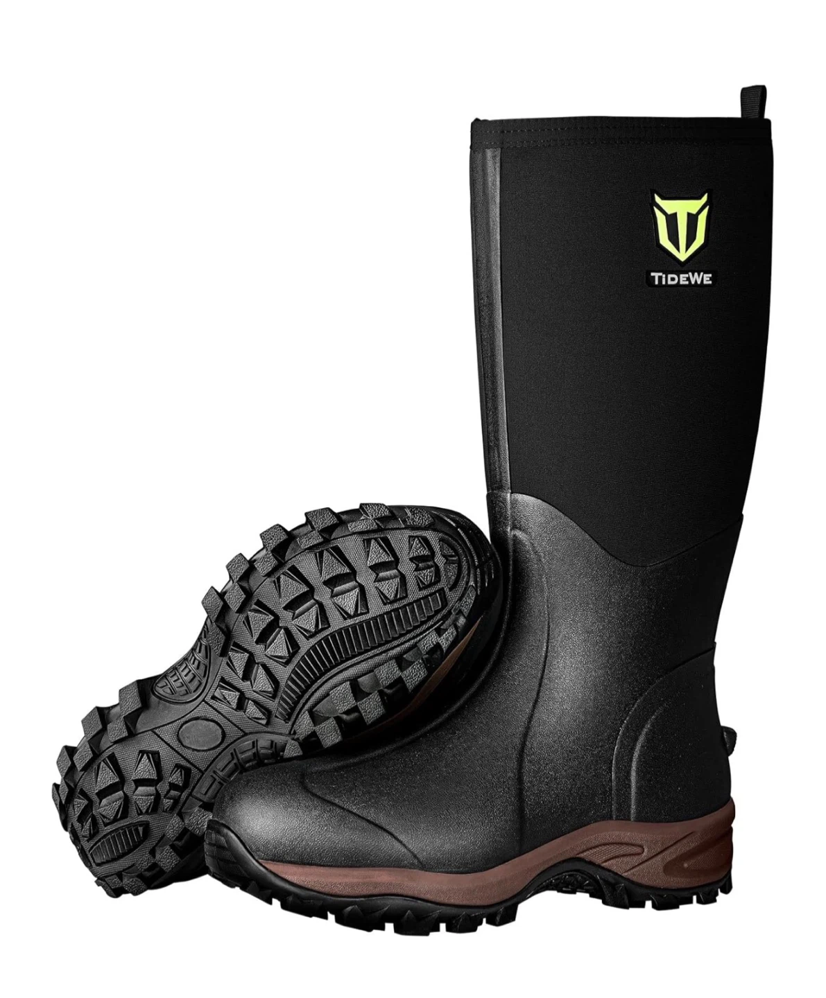 TIDEWE Rubber Neoprene Waterproof Boots. Size 11