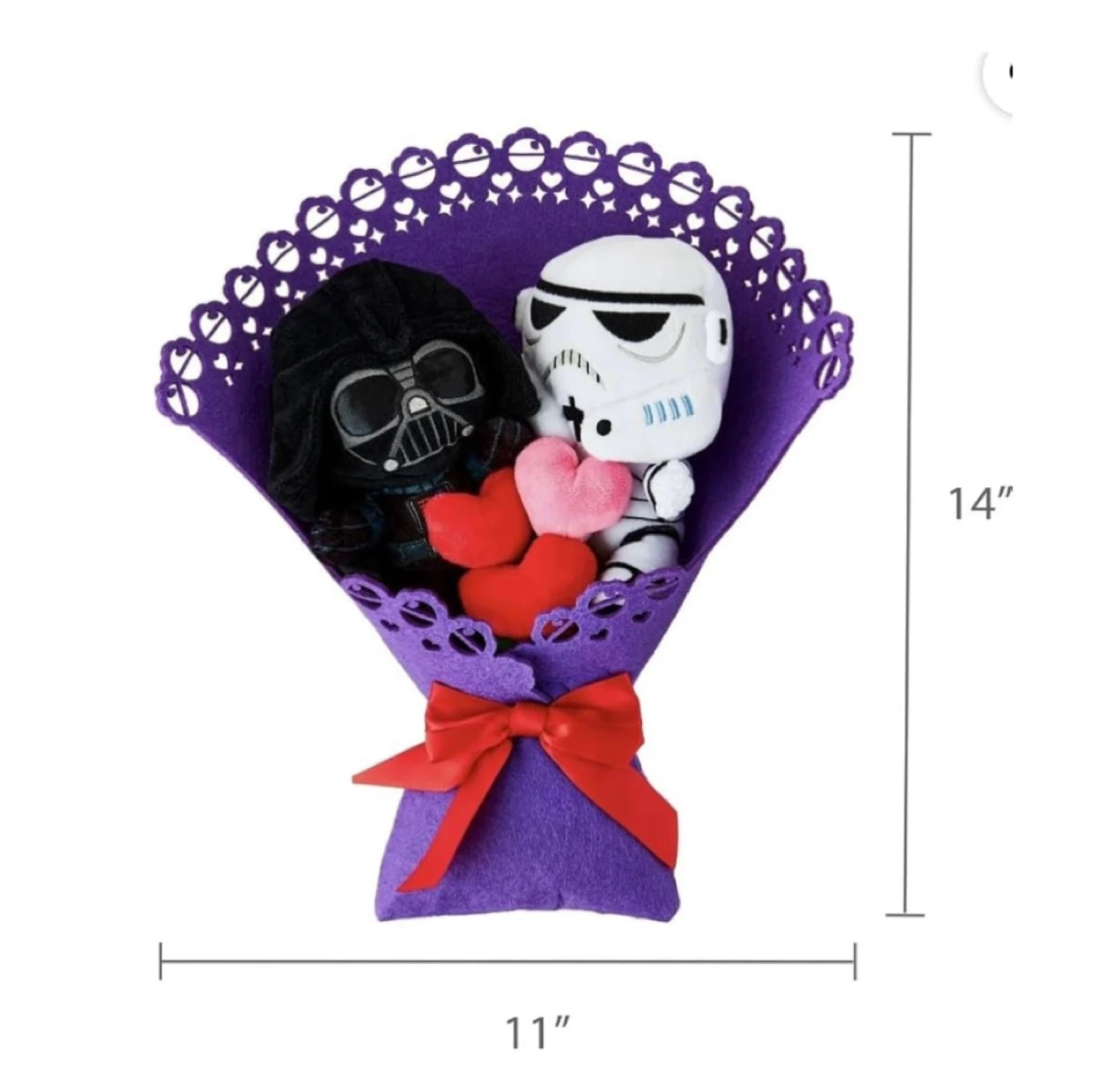 Brand new 11”X14” STAR WARS Plush Bouquet - photo 3