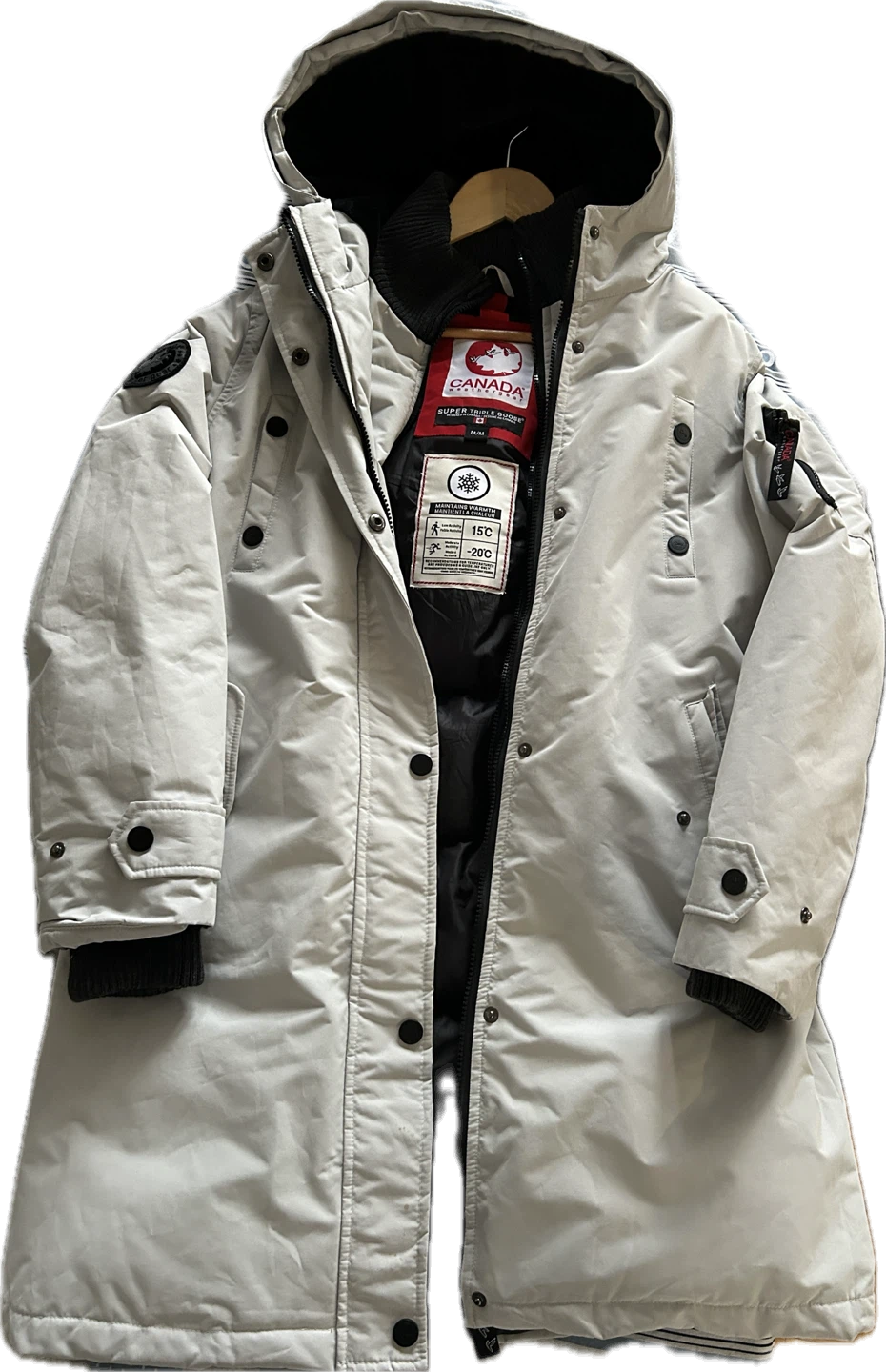 Canada weather gear Super Triple Goose White Parka M/M