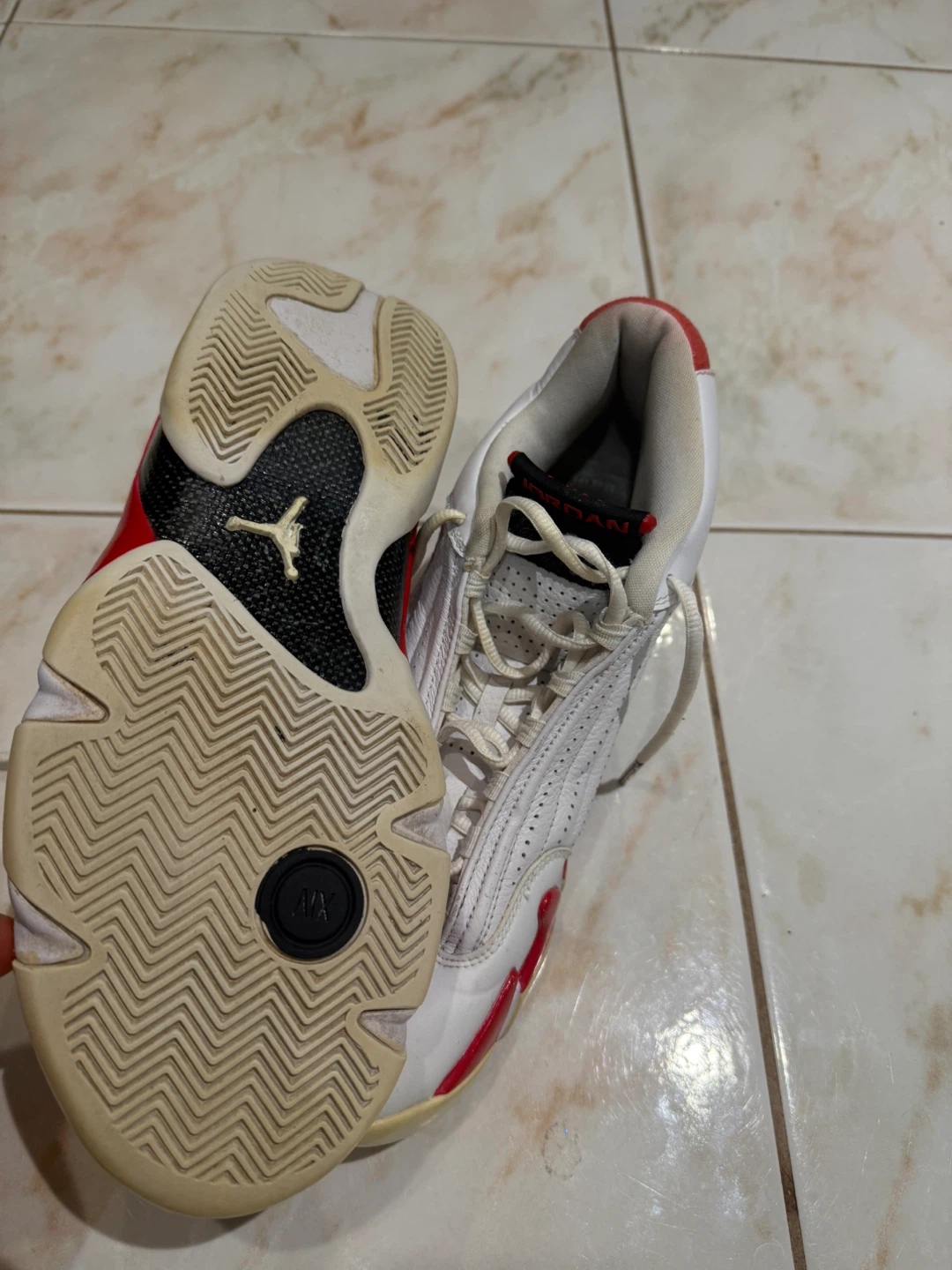 Jordan XIV 14 White/Red Size US 11 - photo 2