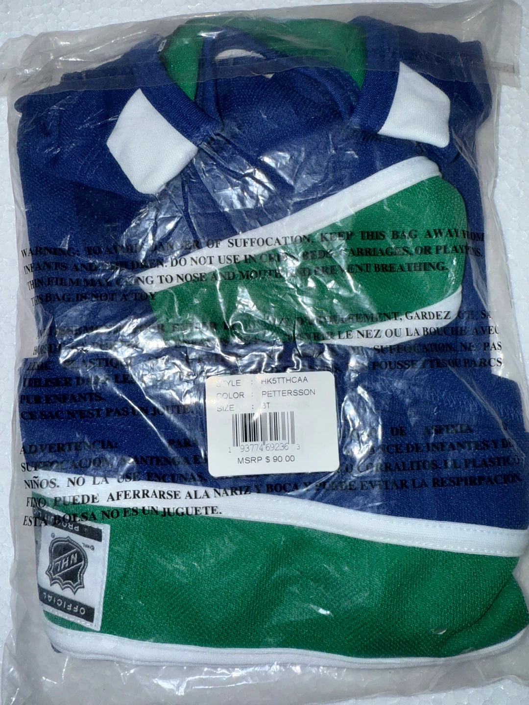 New Vancouver Canucks Pettersson Jersey in sizes. - photo 4