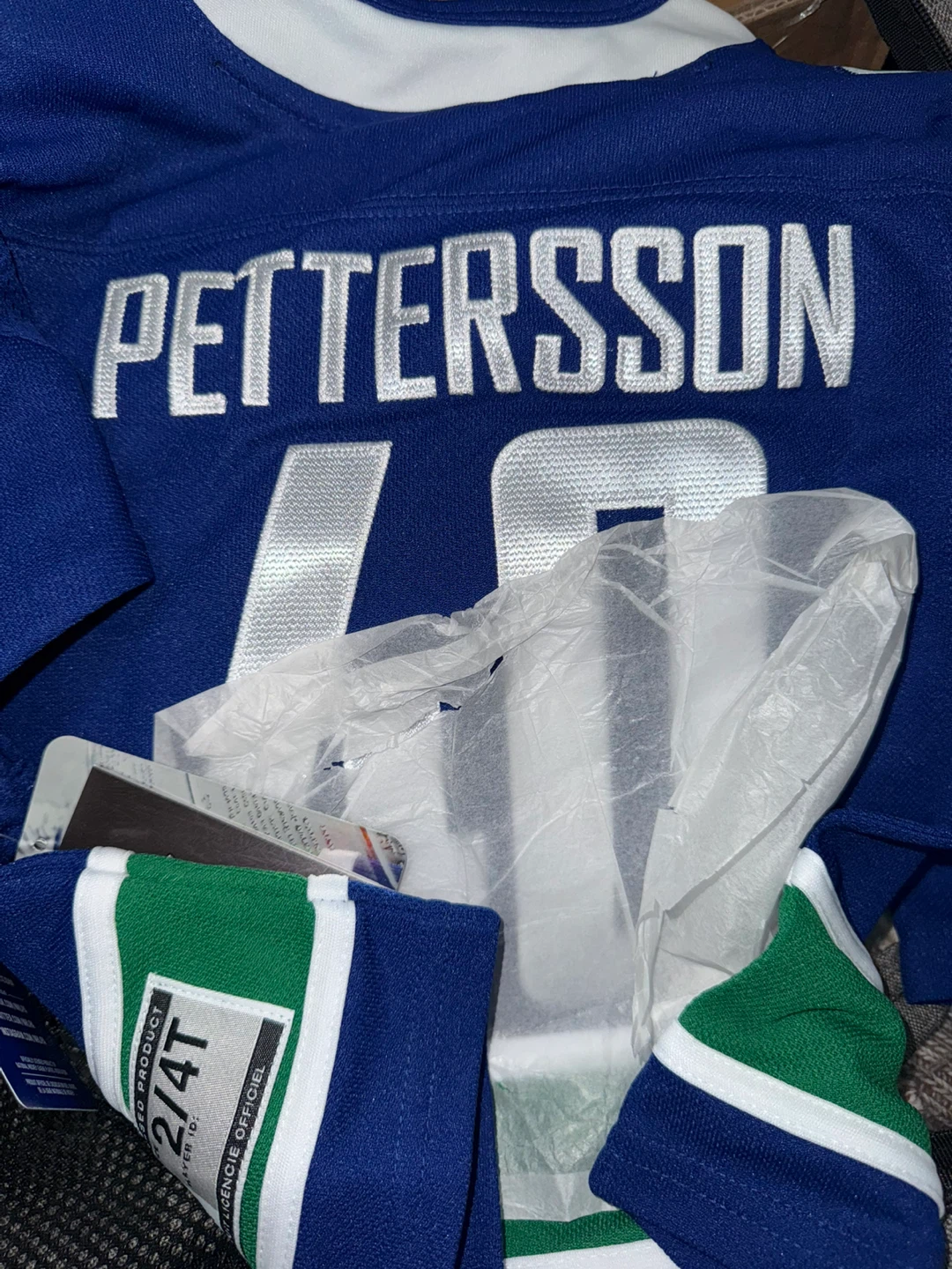 New Vancouver Canucks Pettersson Jersey in sizes. - photo 2