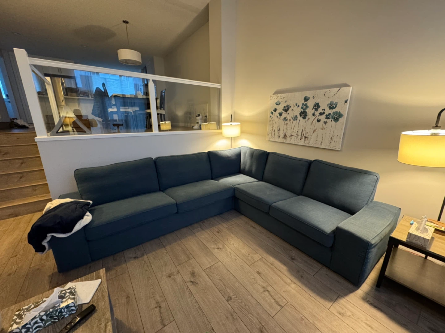 Blue Sectional Sofa