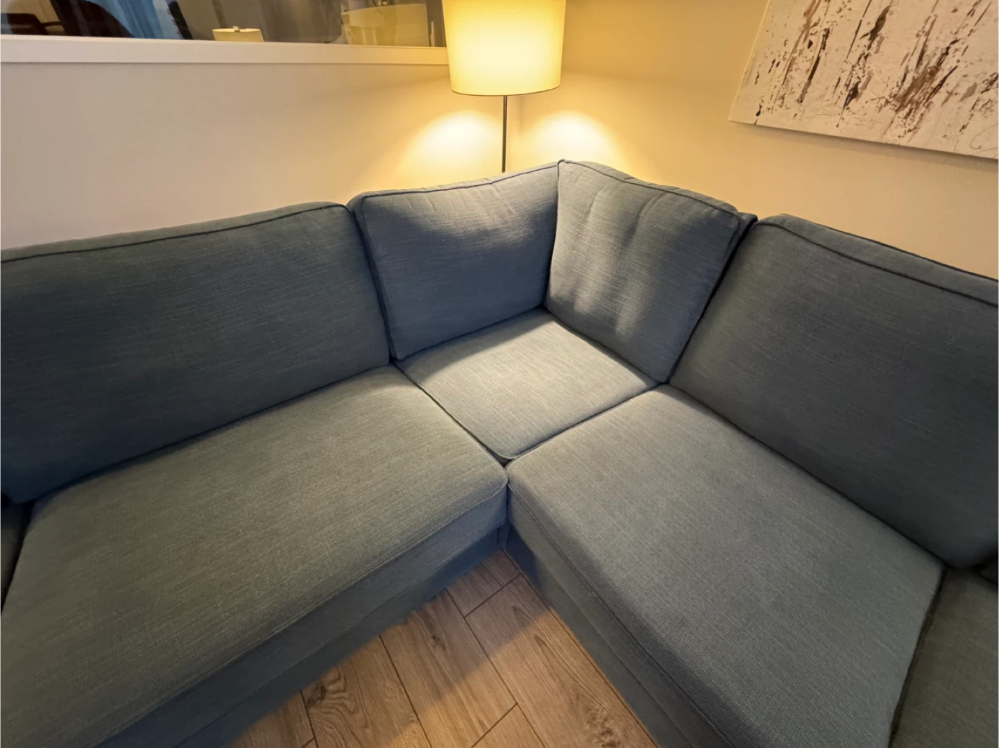 Blue Sectional Sofa - photo 3