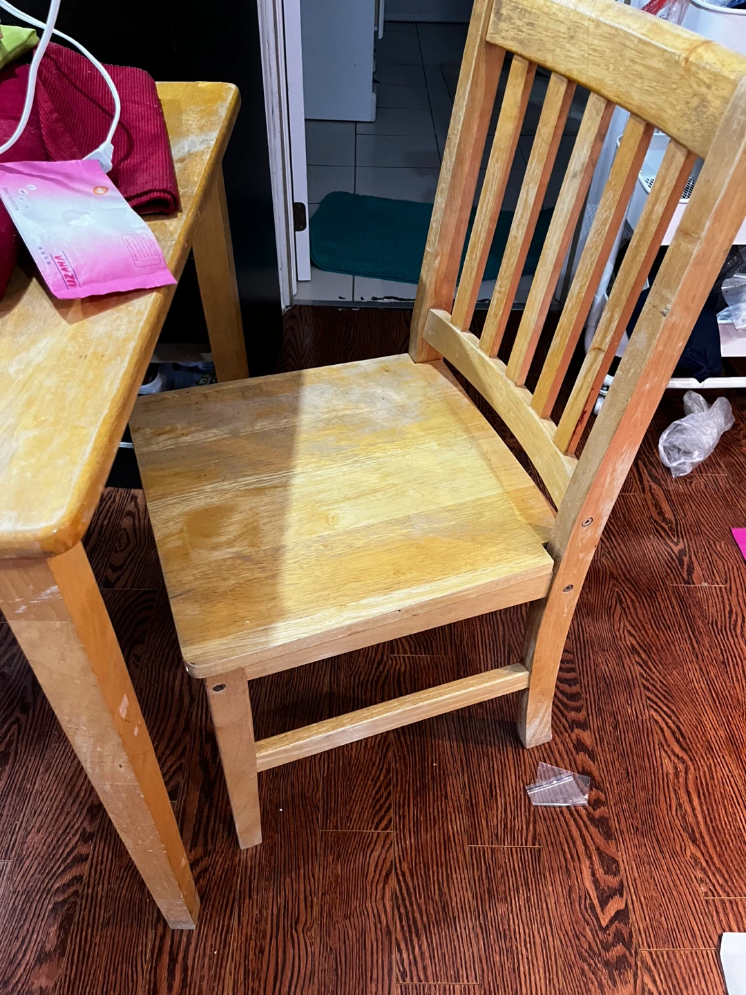 Wooden Table and 2 Chair Set - photo 2