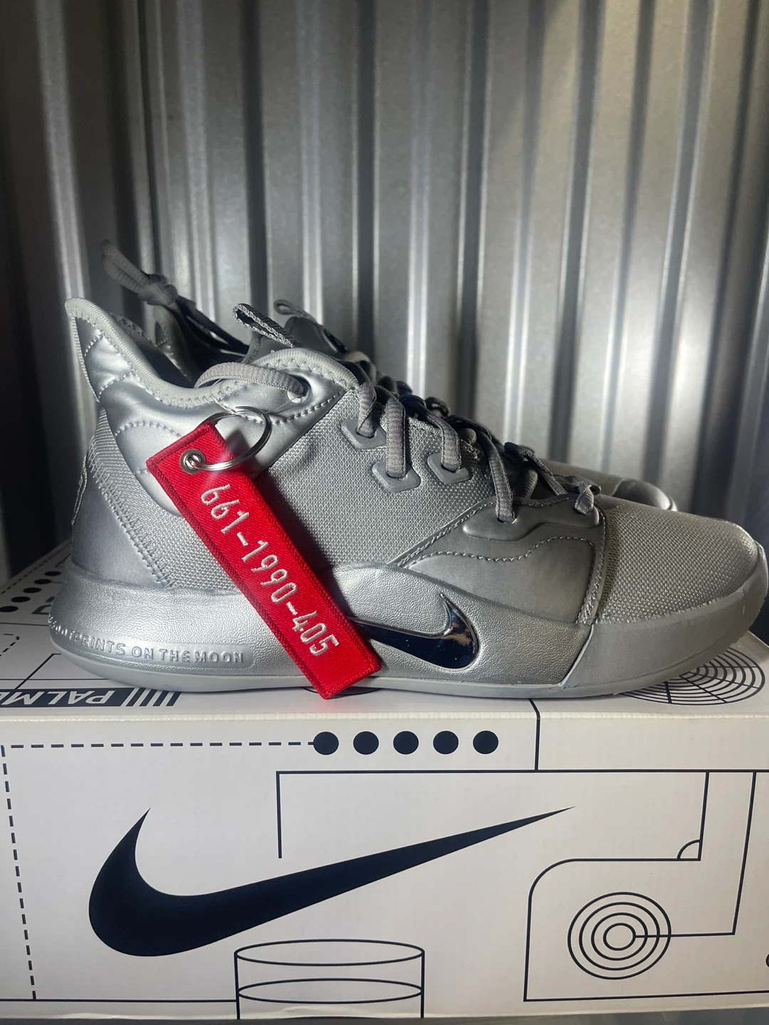Nike PG 3 NASA Silver Shoes - Size 7.5 - photo 2