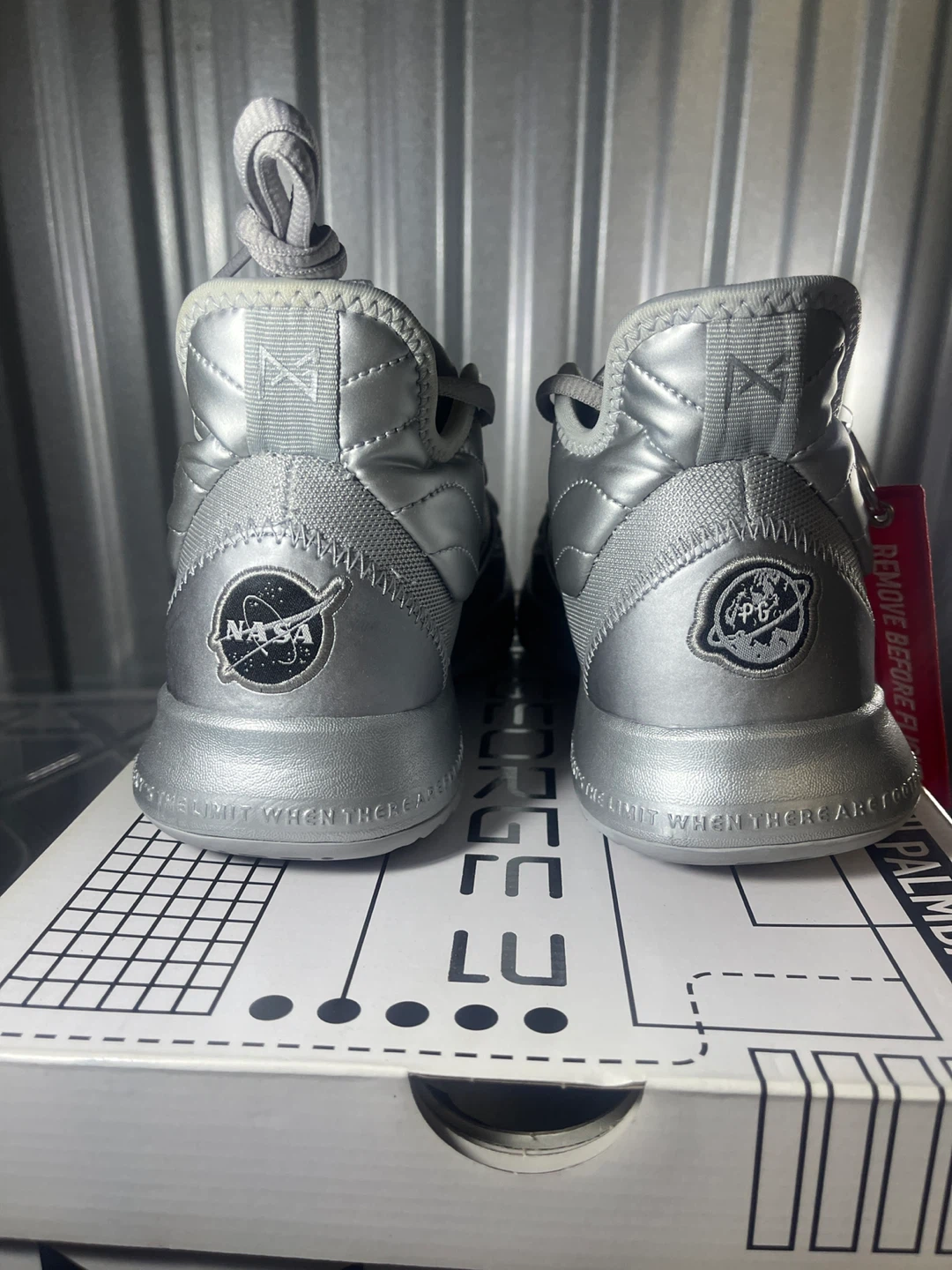Nike PG 3 NASA Silver Shoes - Size 7.5 - photo 3