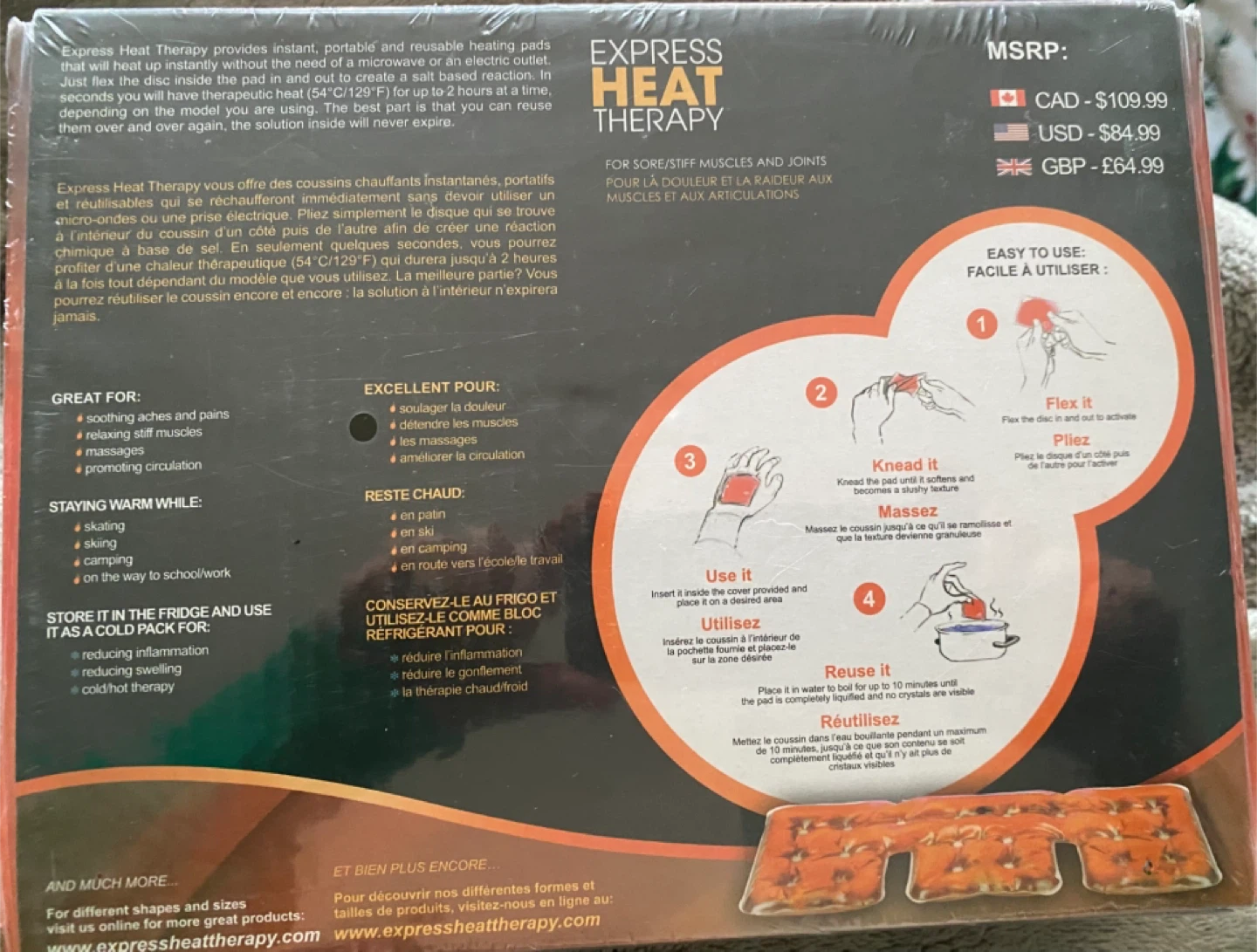 Express Heat Therapy Pad - Sore/Stiff Muscles - photo 2