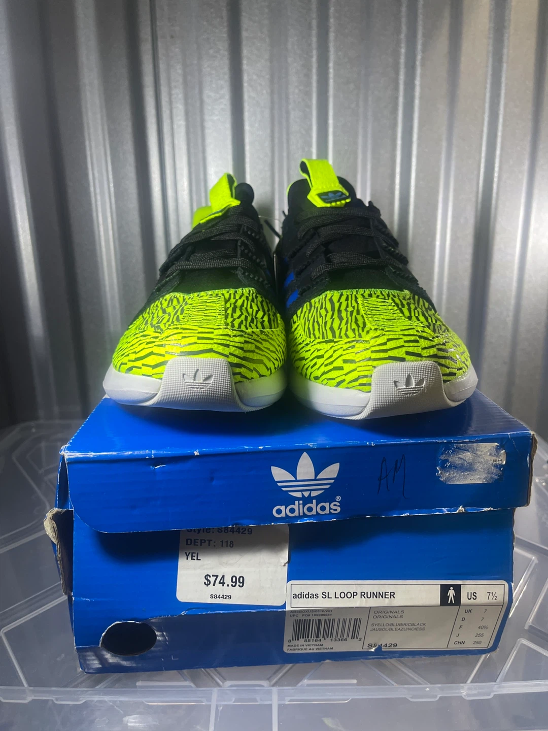 Adidas SL Loop Runner Yellow/Black, US 7.5