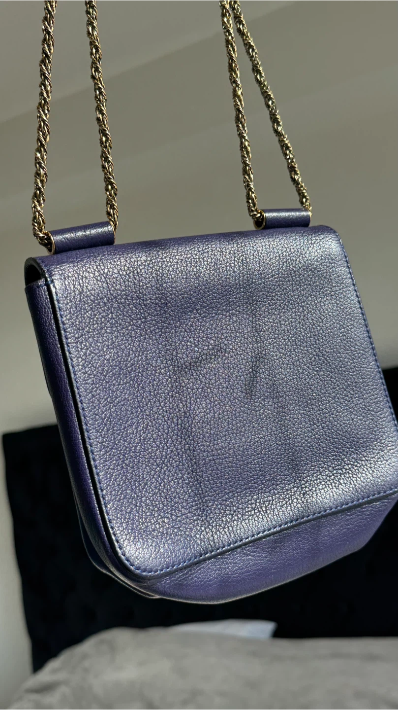 CHLOE Elsie Leather Handbag Blue Women. - photo 5
