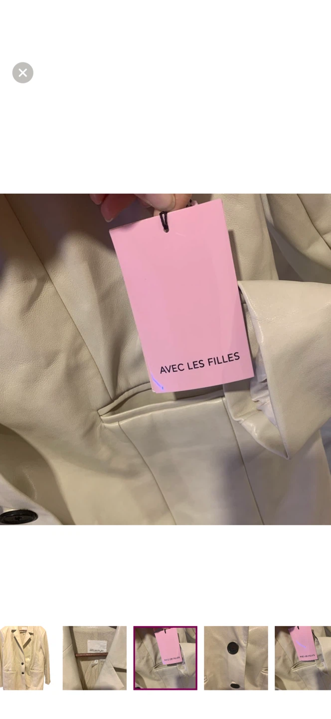 Avec Les Filles Cream Blazer - Size M - photo 3