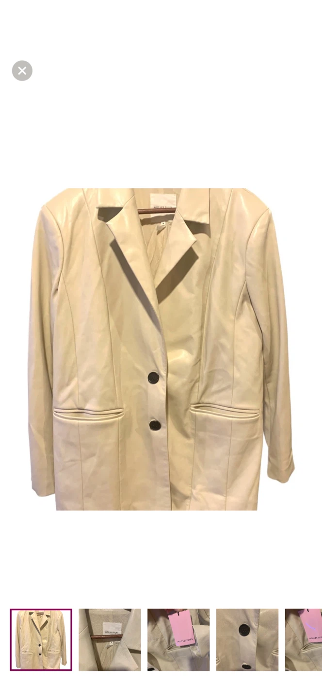 Avec Les Filles Cream Blazer - Size M