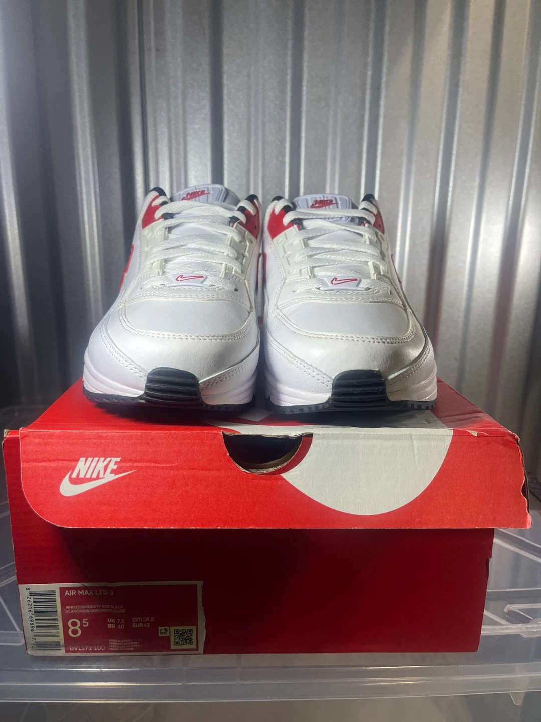 Nike Air Max LTD 3 White/Red - Size 8.5