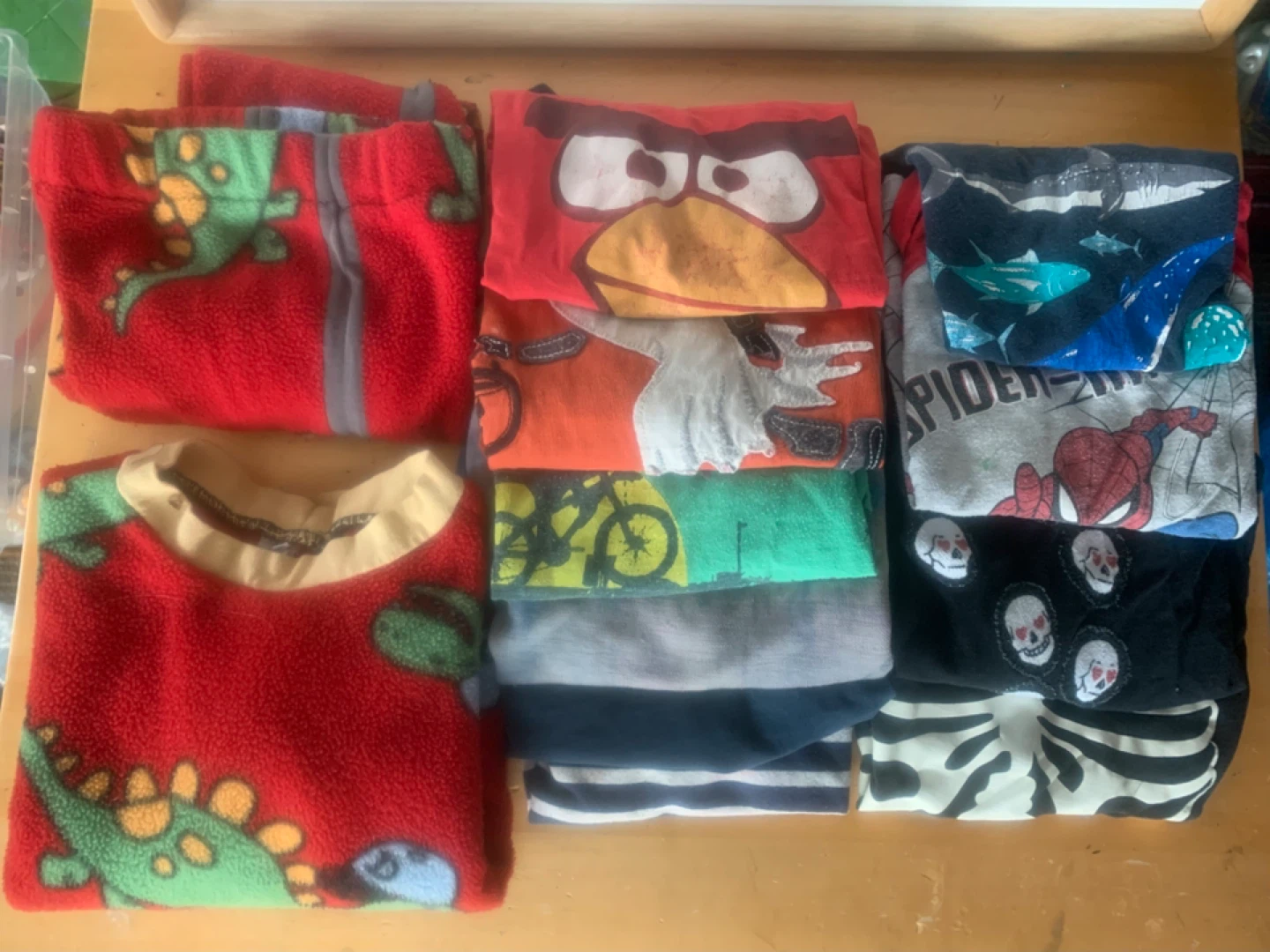 Bundle- Boys’ 10 Shirts and a Dino fleece set- Mixed Lot size 3