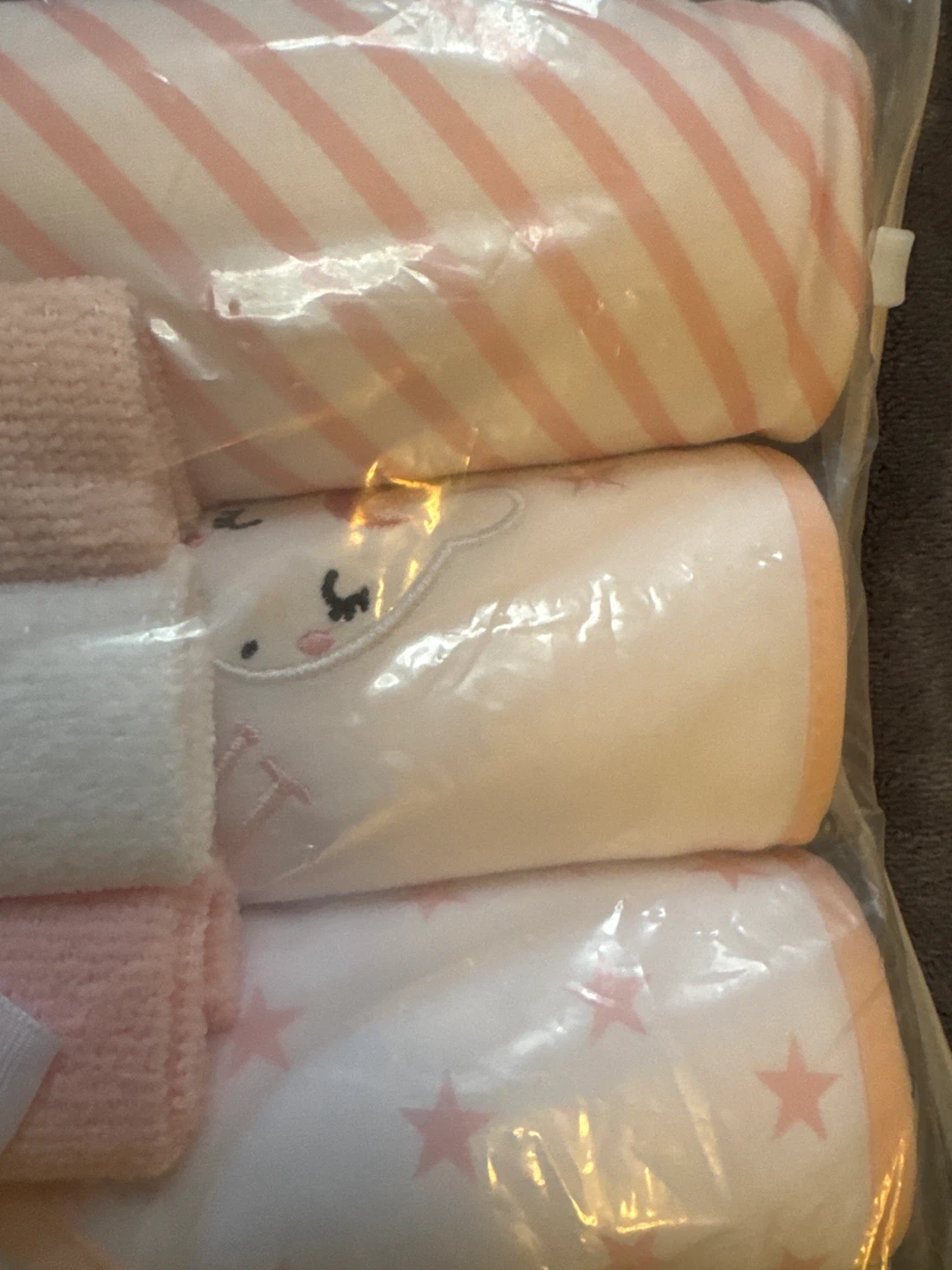 Bath Towels Set 6-pc Pink Unicorn - New! - photo 2