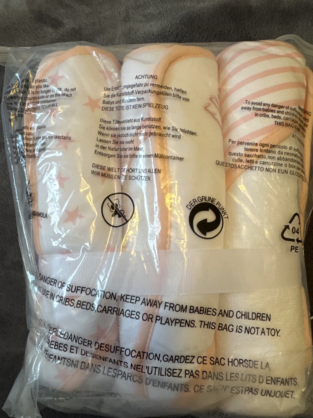 Bath Towels Set 6-pc Pink Unicorn - New! - photo 3