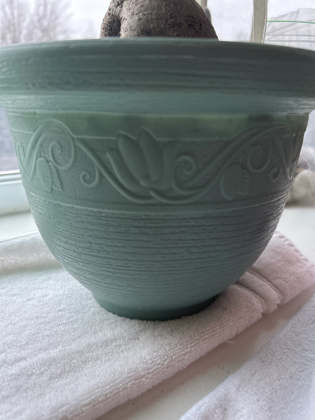 Green Decorative Flower Pot x 2
