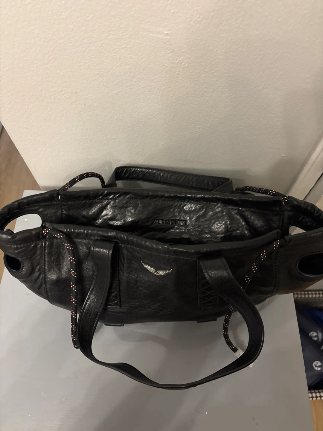Zadig & Voltaire Black Leather Tote Bag - photo 3