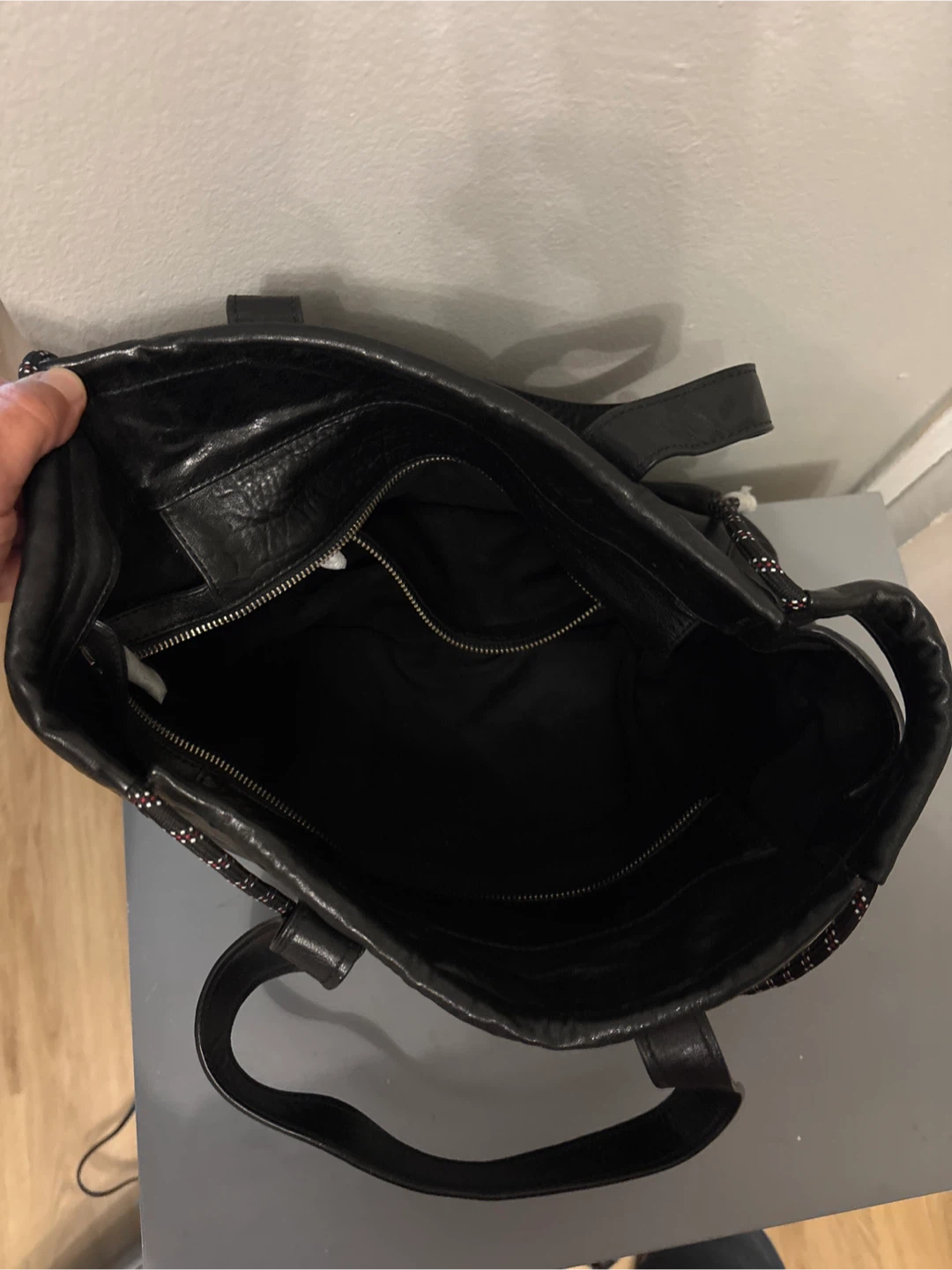 Zadig & Voltaire Black Leather Tote Bag - photo 4