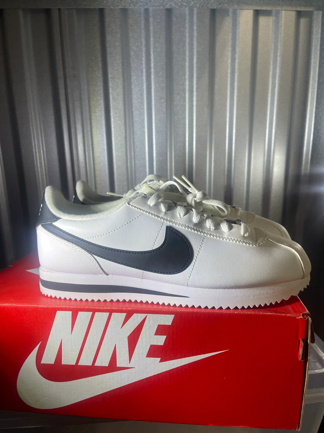 Nike Cortez Basic Leather White/Black, Size 8.5 - photo 2