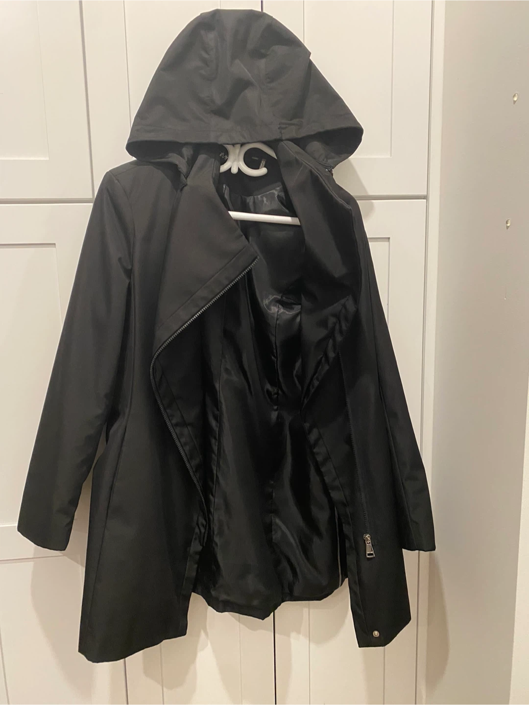 Calvin Klein Black Rain Jacket for women- Size L - photo 2