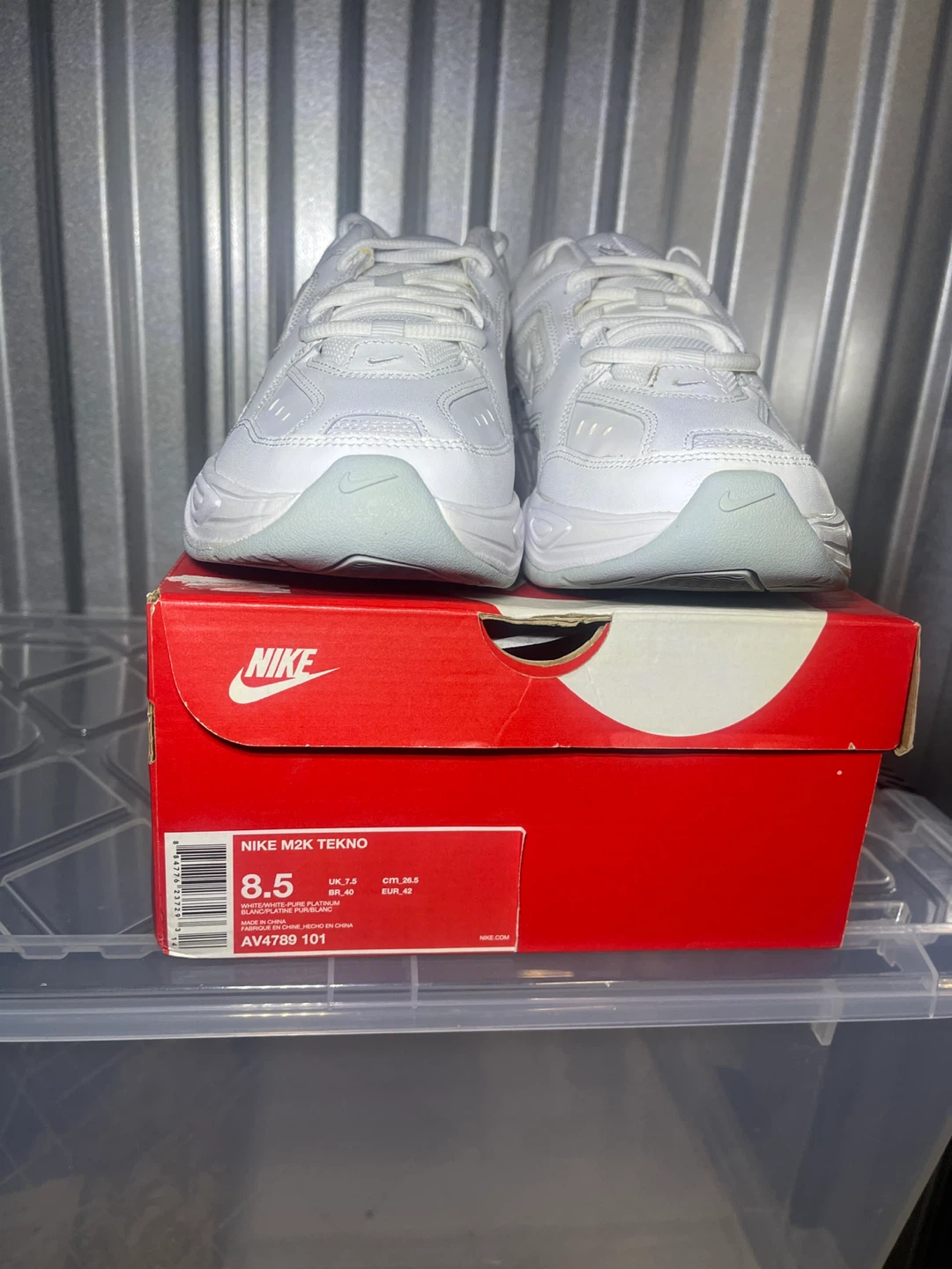 Nike M2K Tekno White, Size 8.5
