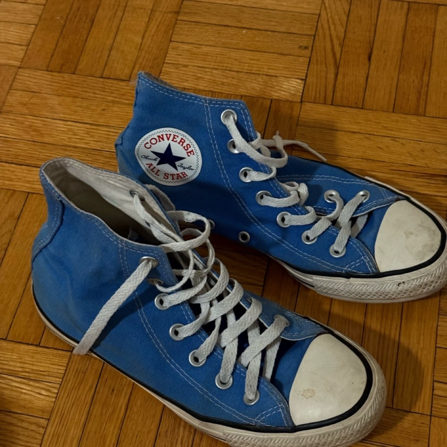 Converse All Star High Top - Blue, Size 5 - photo 3