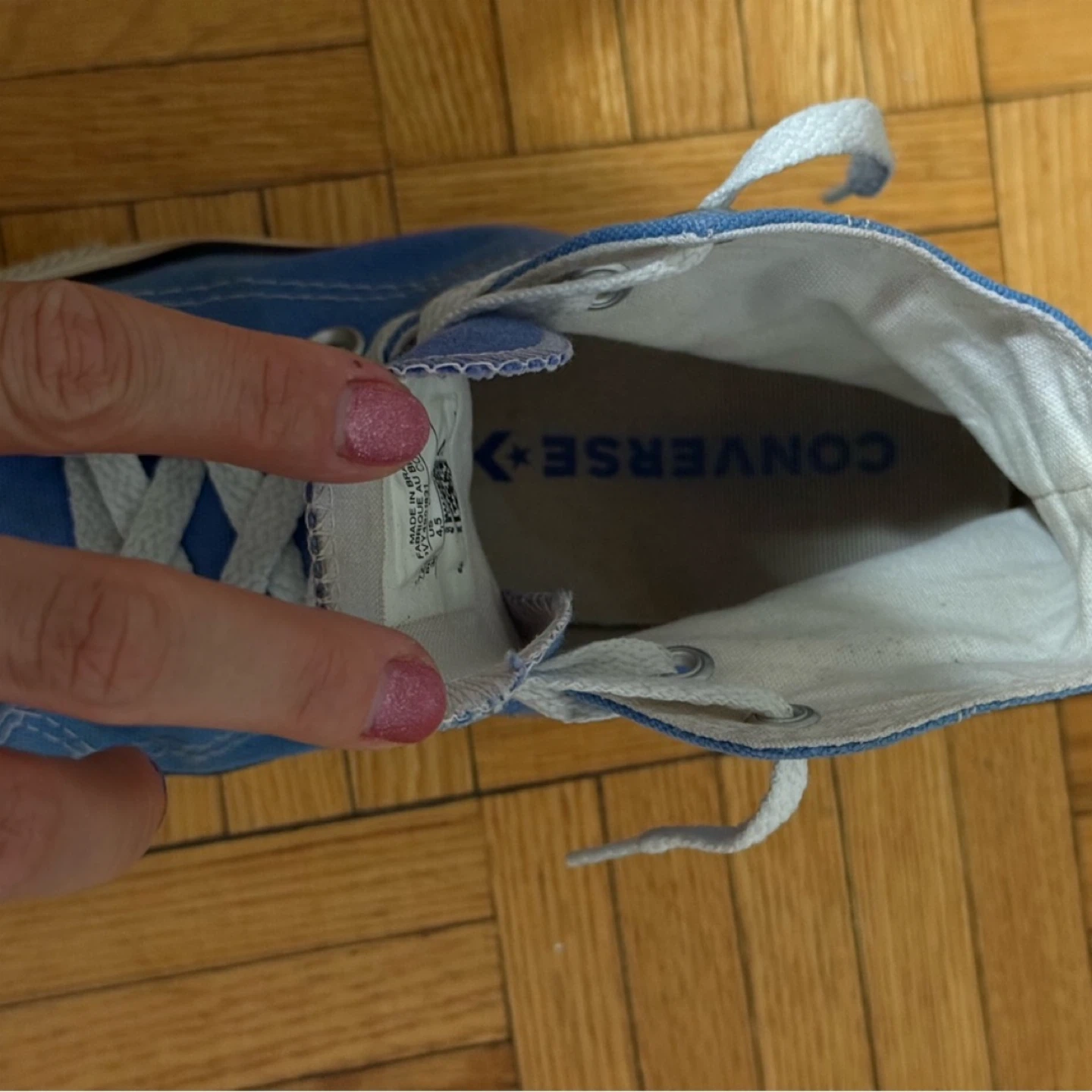 Converse All Star High Top - Blue, Size 5 - photo 4