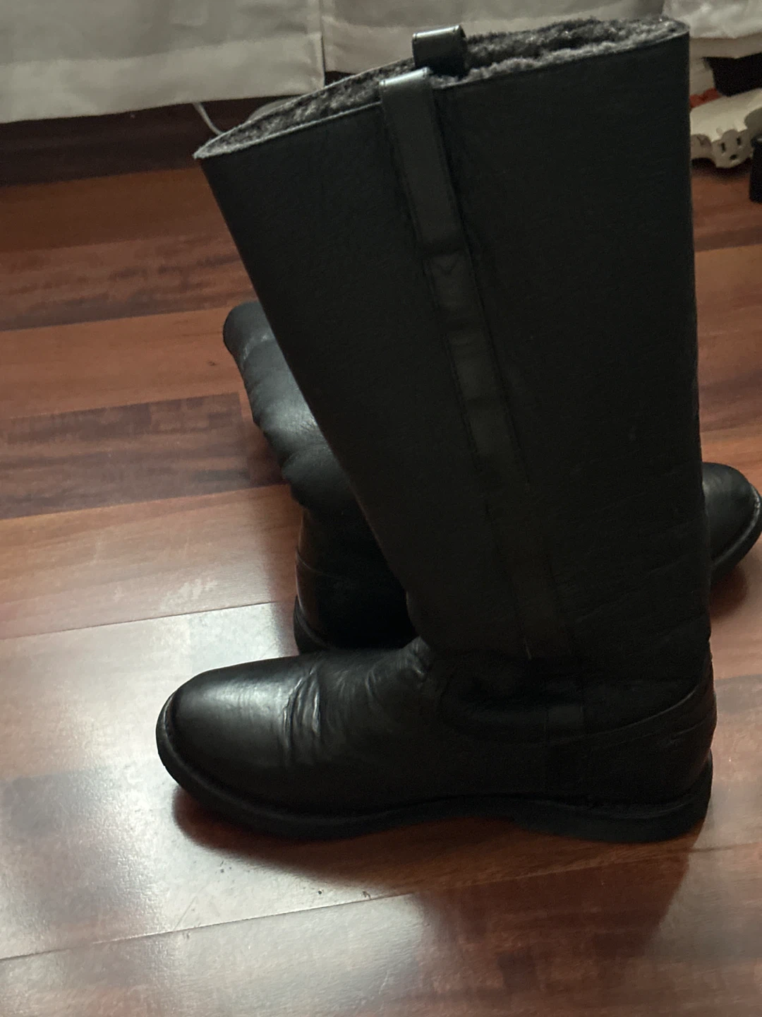 Black Leather Riding Boots - photo 2