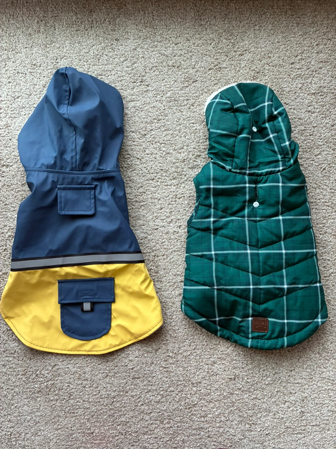 Dog Raincoat & Puffer Vest Set