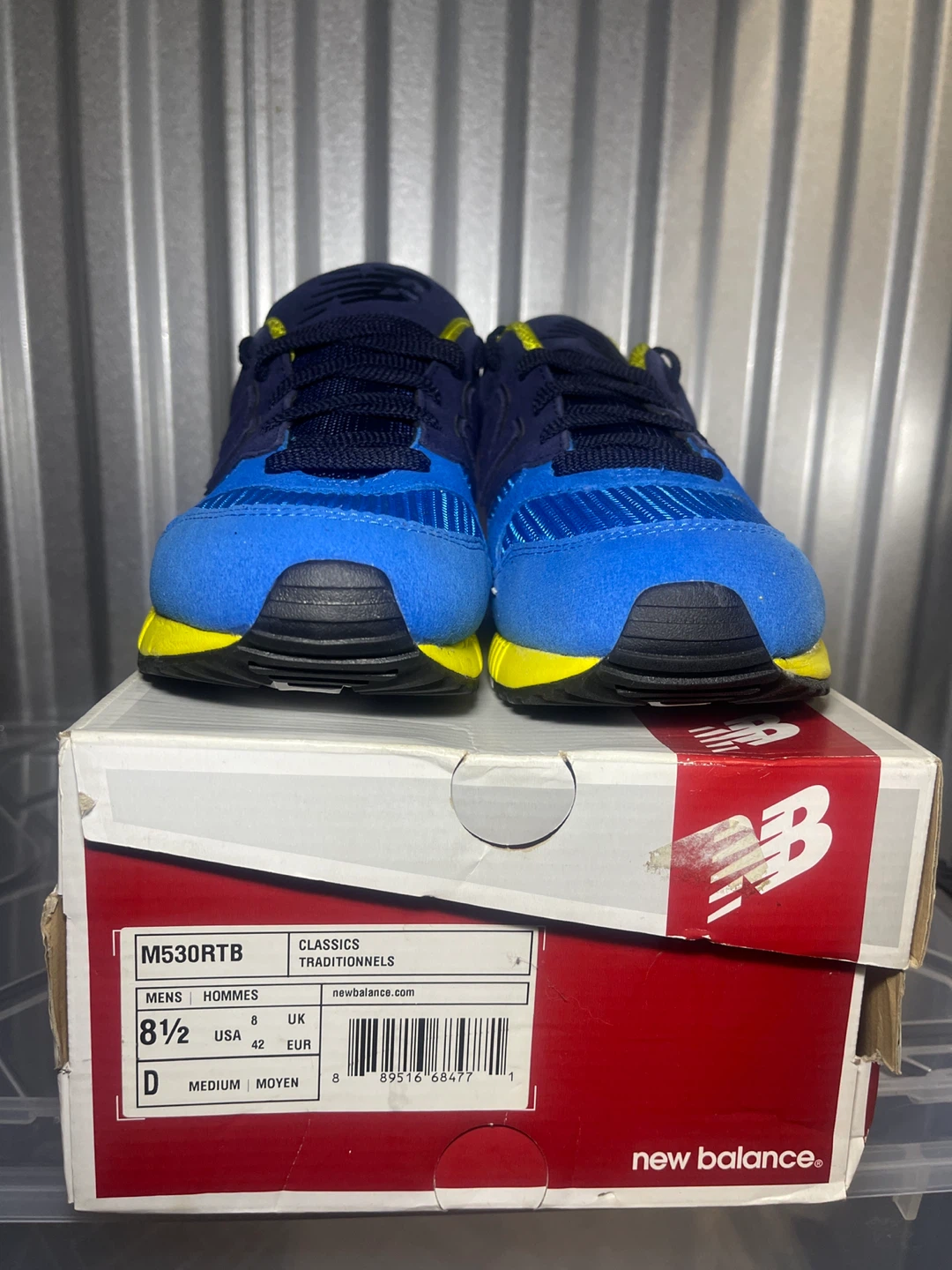 New Balance 530RTB Blue Yellow Size 8.5