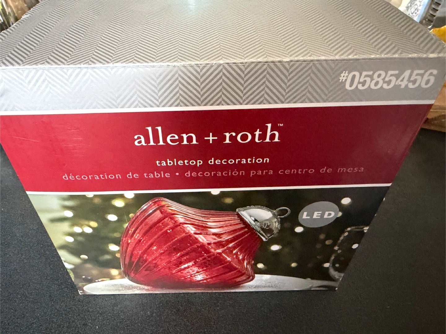 Allen + Roth Red Tabletop Decoration