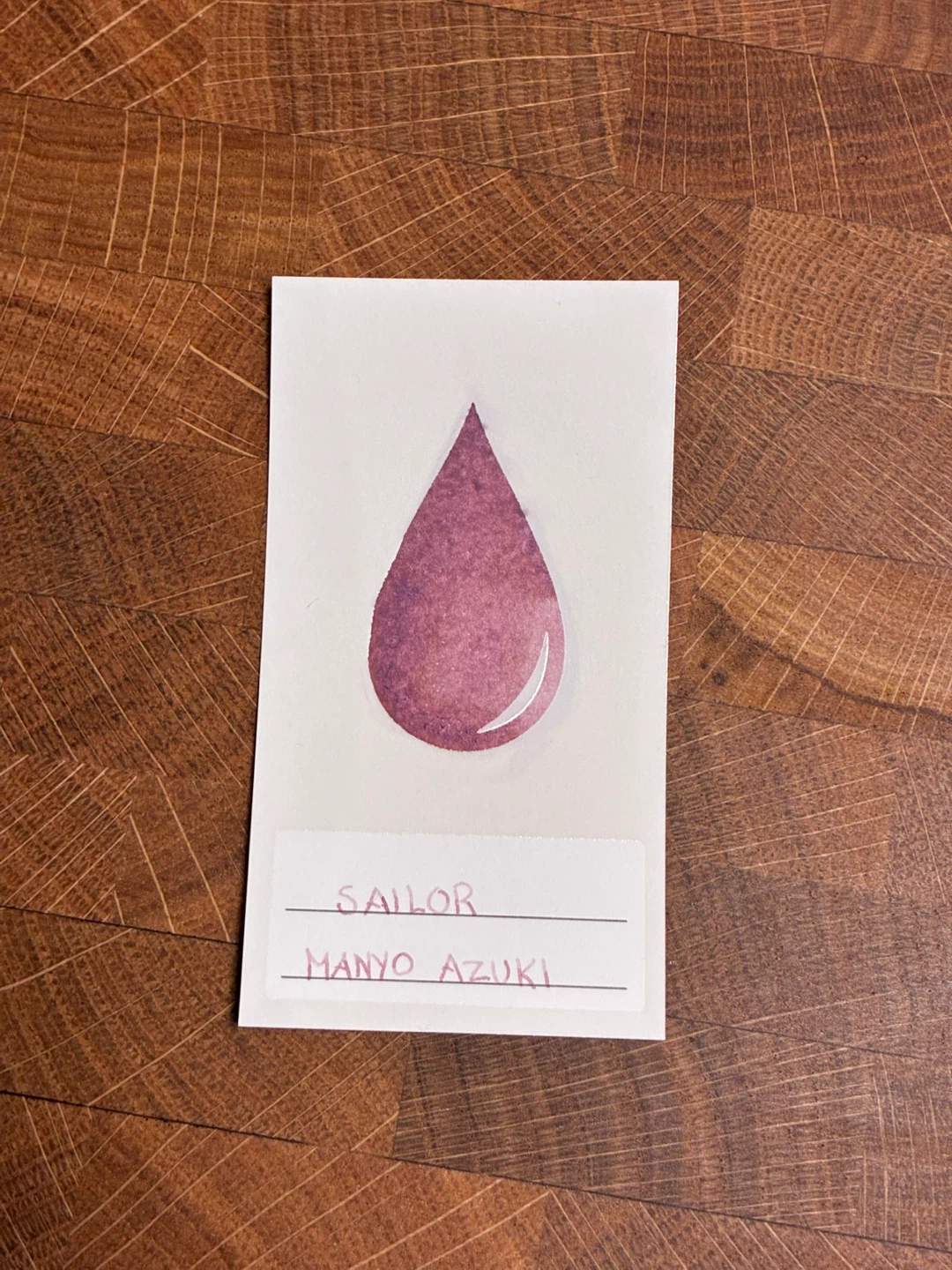 Sailor Manyo Azuki 50ml Fountain Pen Ink - photo 2