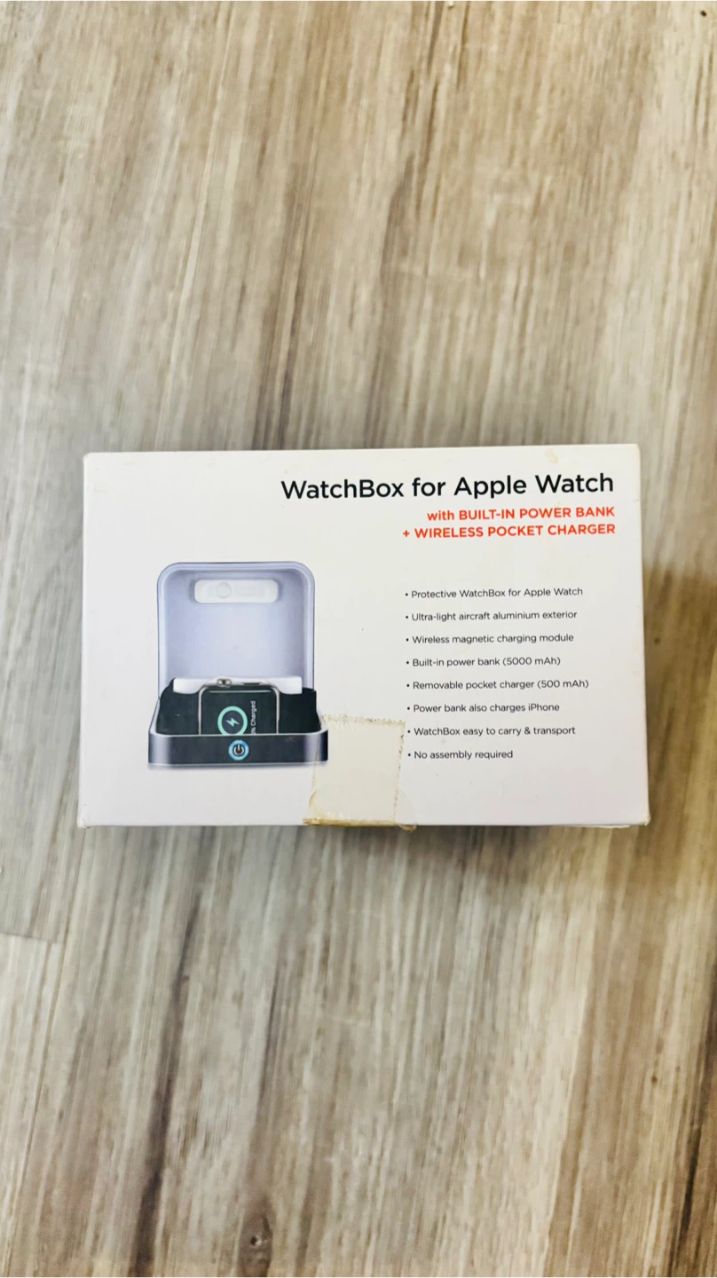 SUMATO WatchBox for Apple Watch w/ Charger