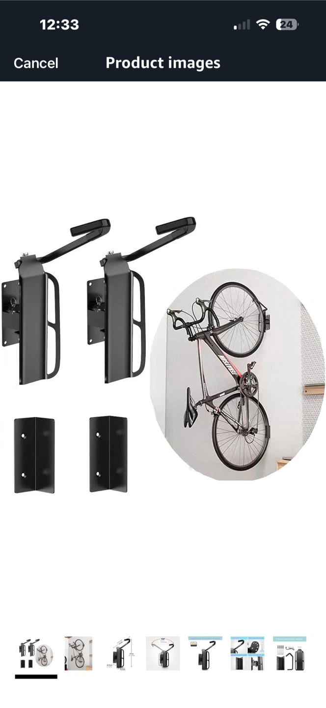 Bike Wall Mount Rack - New