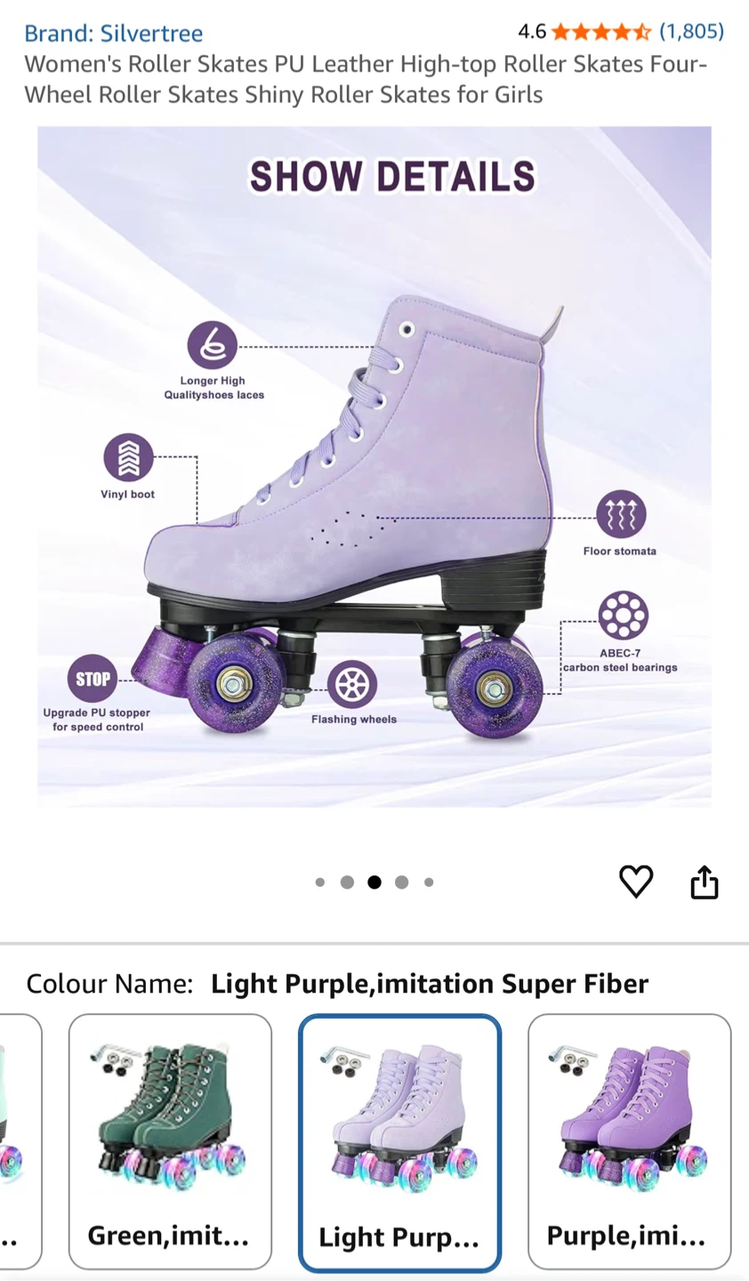 Silvertree Roller Skates - Women's  Size 8 - photo 2