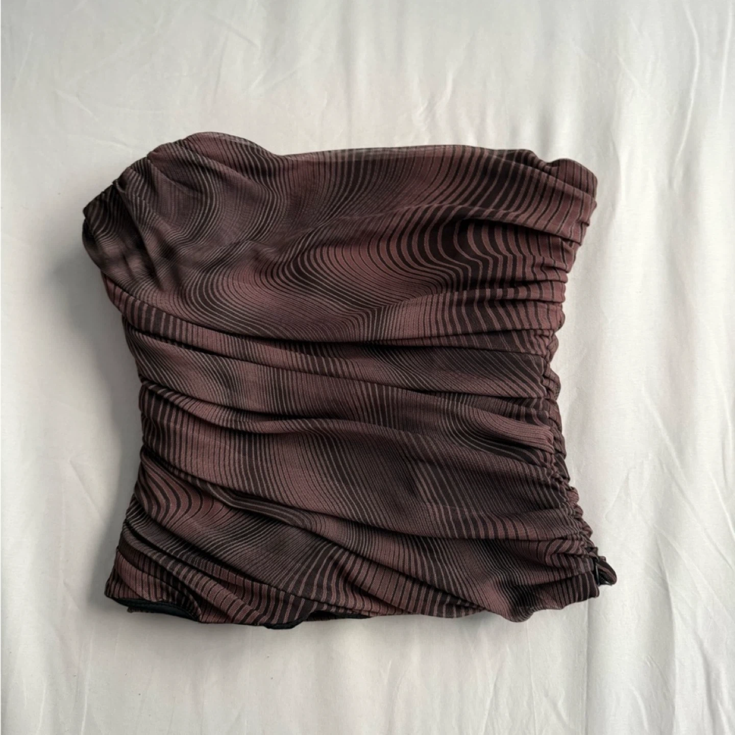Zara Brown Corset Top - Size S