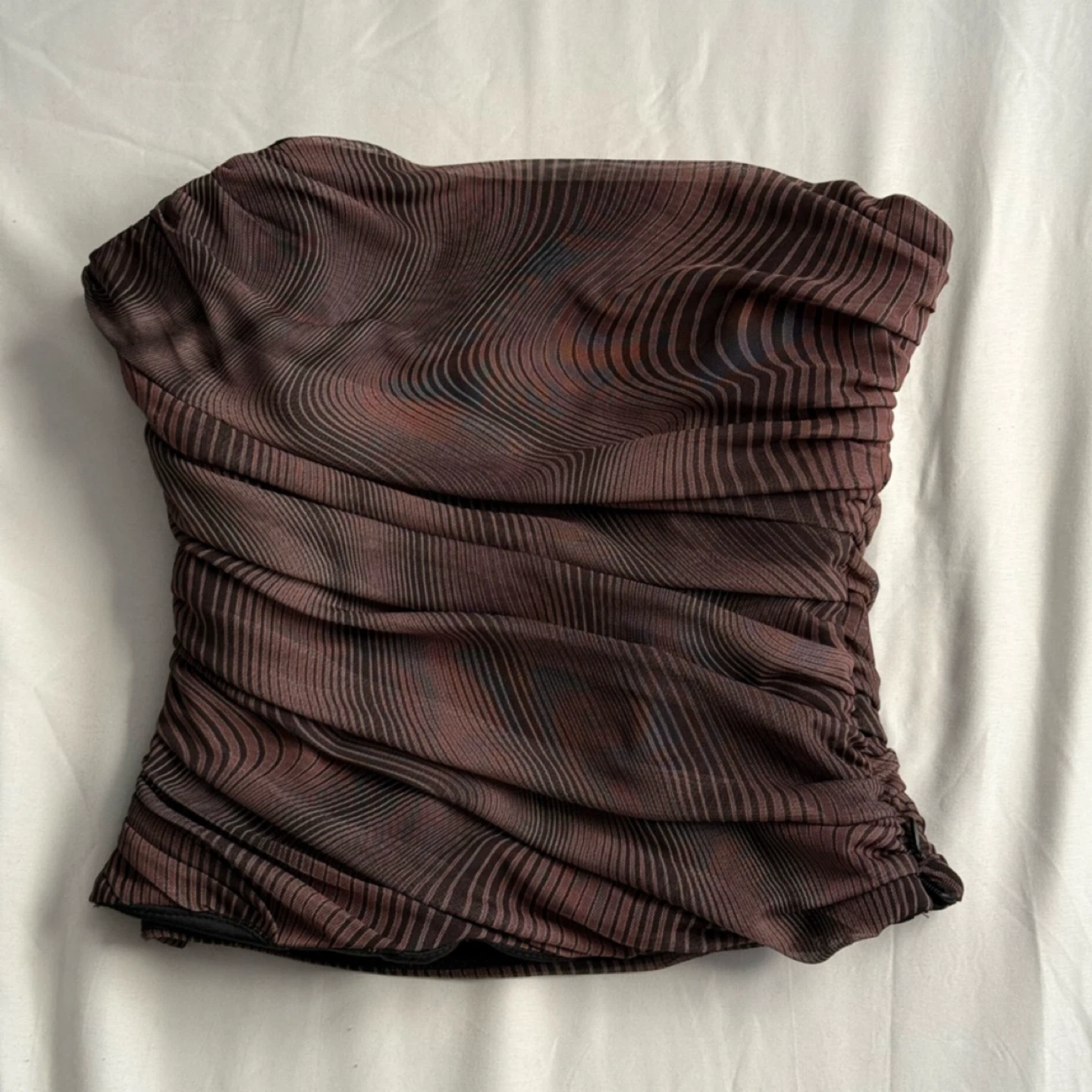 Zara Brown Corset Top - Size S - photo 2