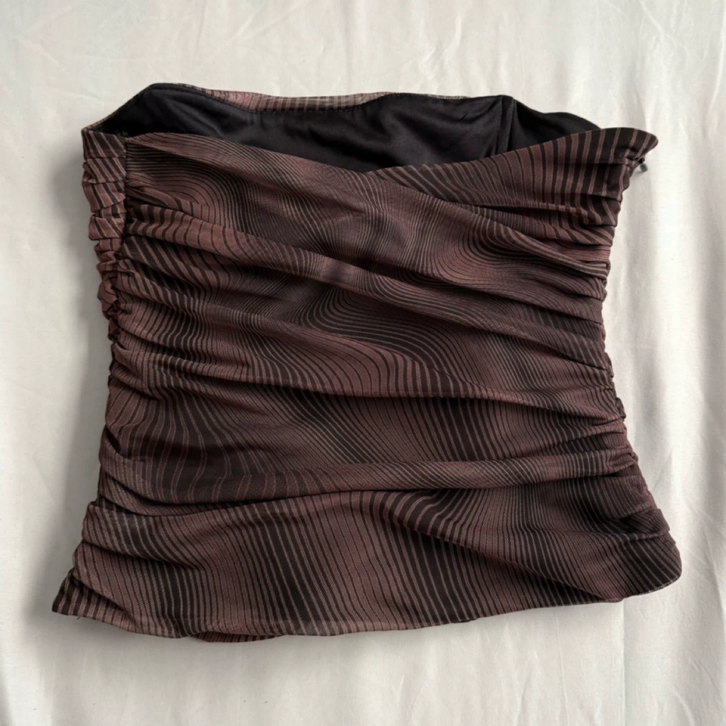 Zara Brown Corset Top - Size S - photo 3