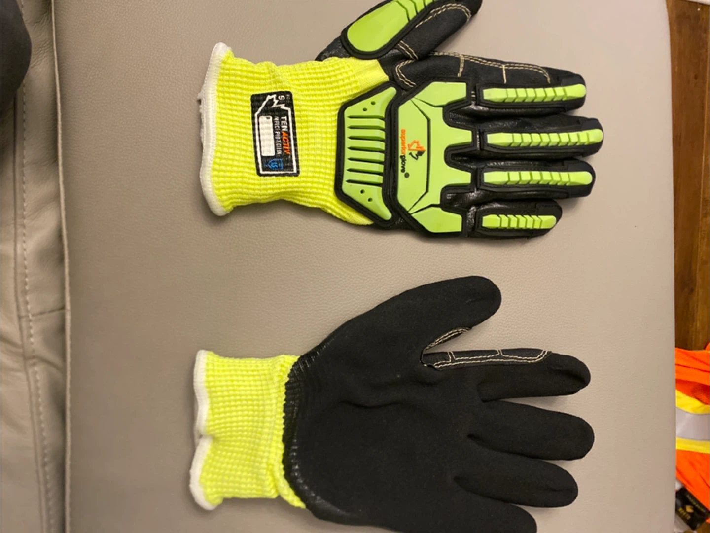 2 NEW Pairs of Ten Activ Impact Protection Work Gloves - Size 9