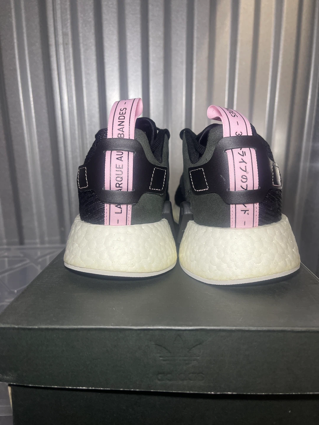 Adidas NMD_R2 W Black/Pink Size 8.5 - photo 3
