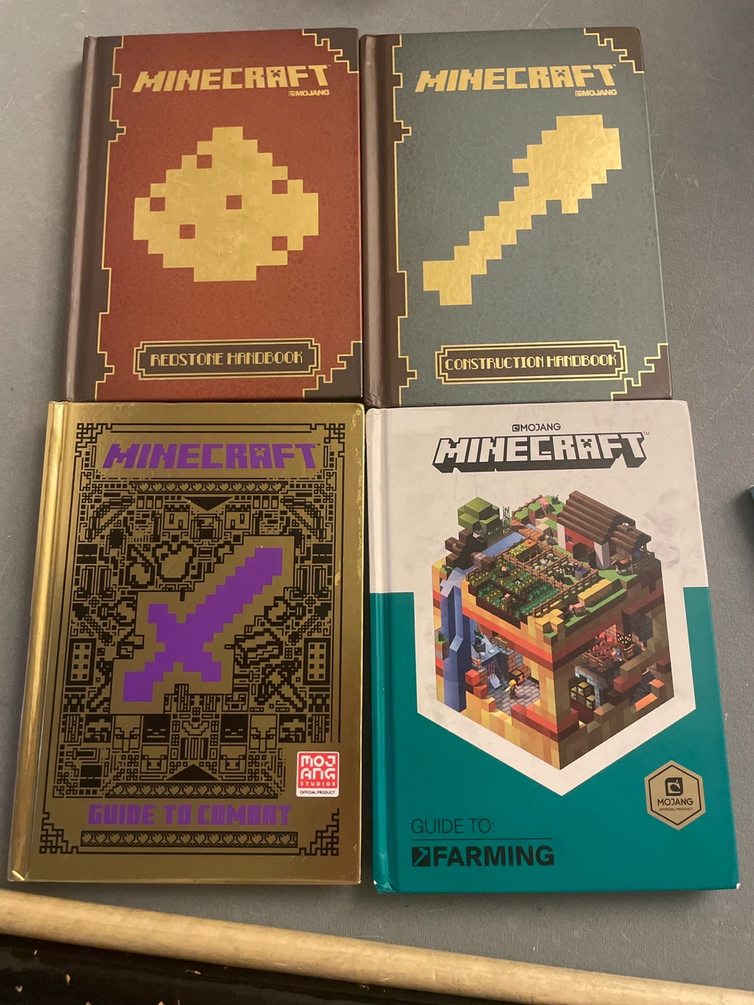 Minecraft Handbook Set - Redstone, Combat, Farming, Construction