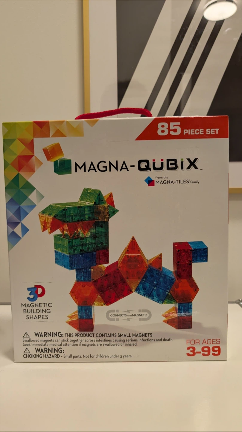 New Magna-Qubix 85 Piece Set by Magna-Tiles