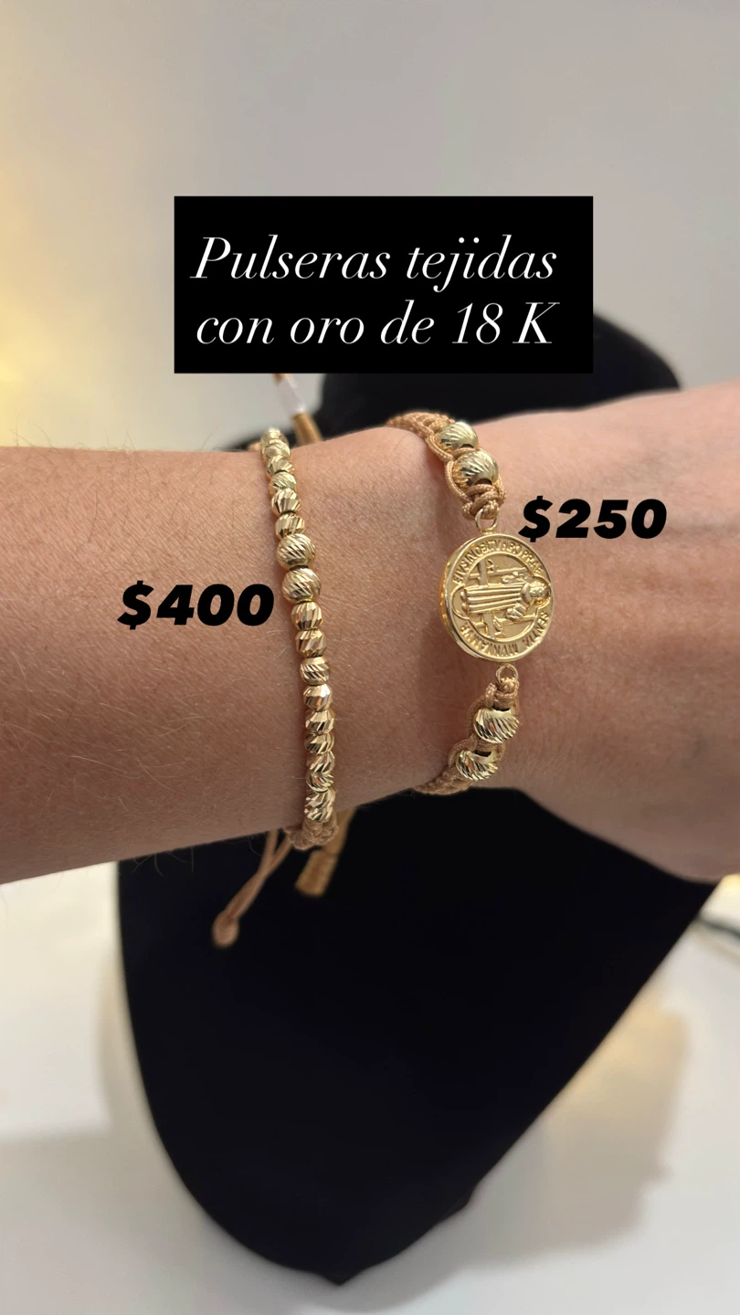 Handmade 18K Gold Woven Bracelets