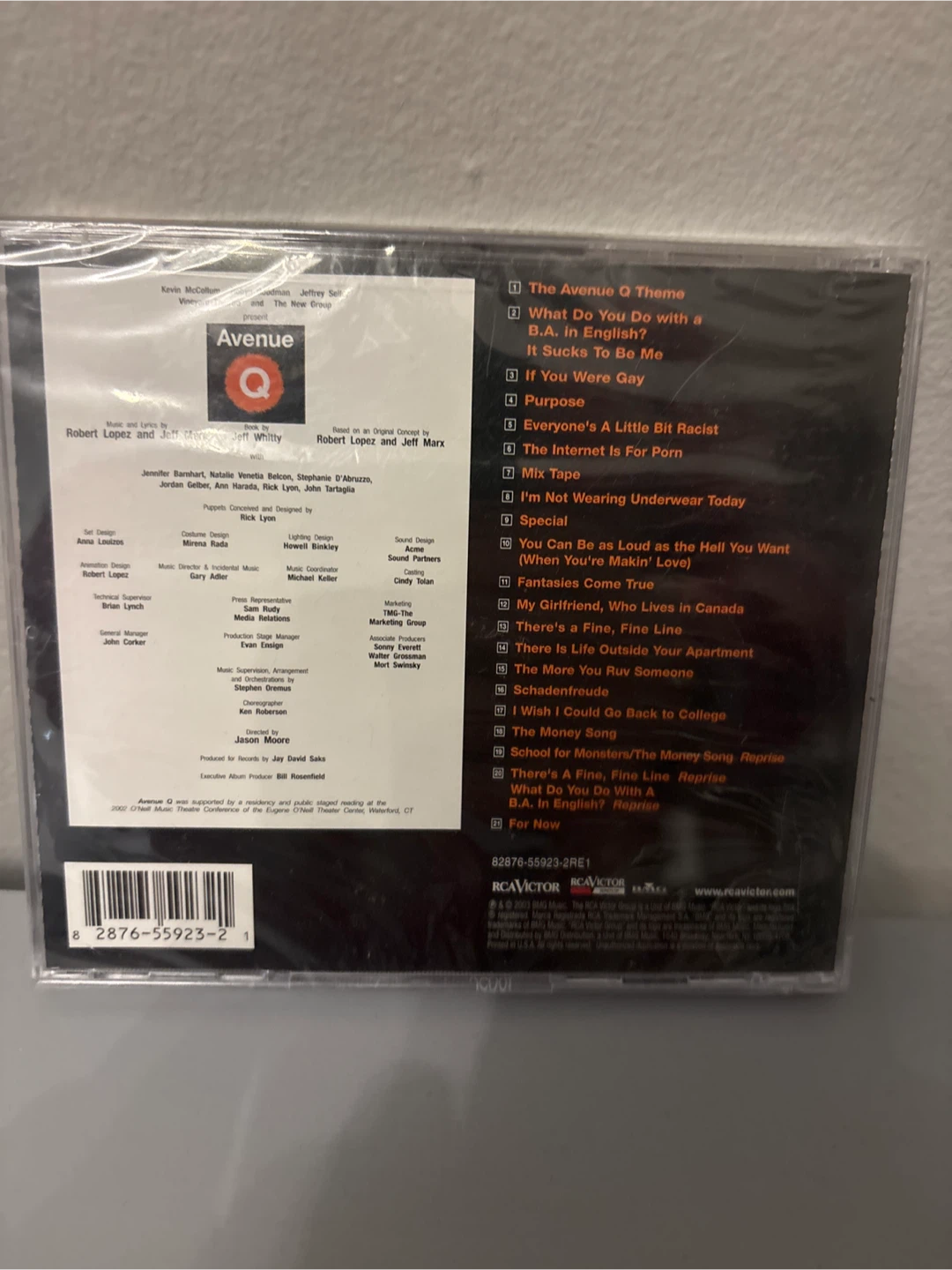 Avenue Q Original Broadway Cast Recording CD - photo 2