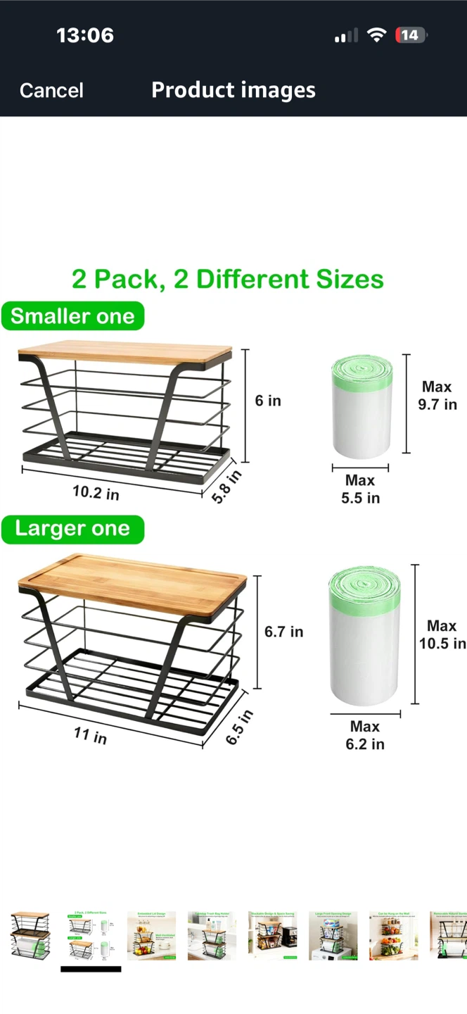 2-Pack Stackable Storage Baskets - photo 3