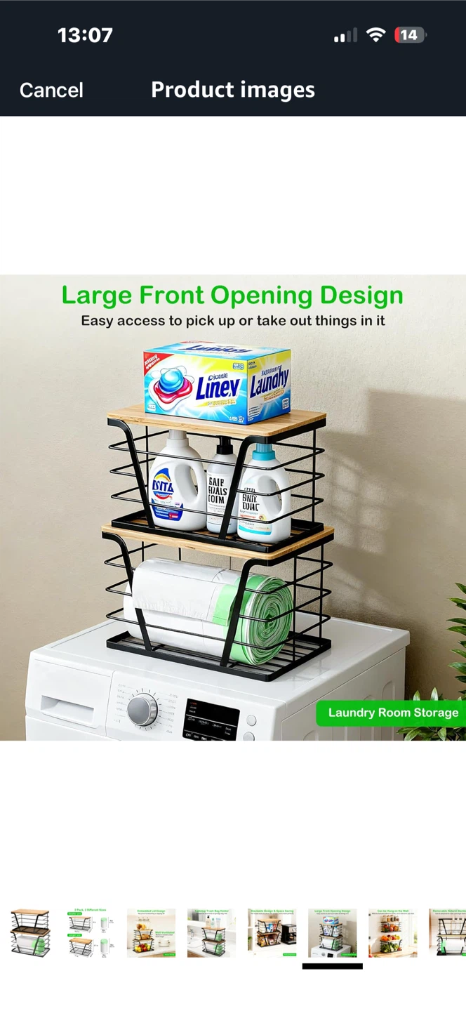 2-Pack Stackable Storage Baskets - photo 2