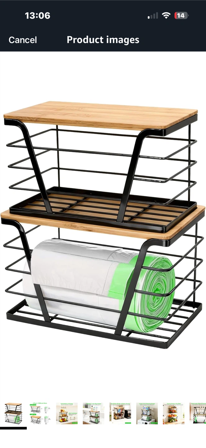 2-Pack Stackable Storage Baskets