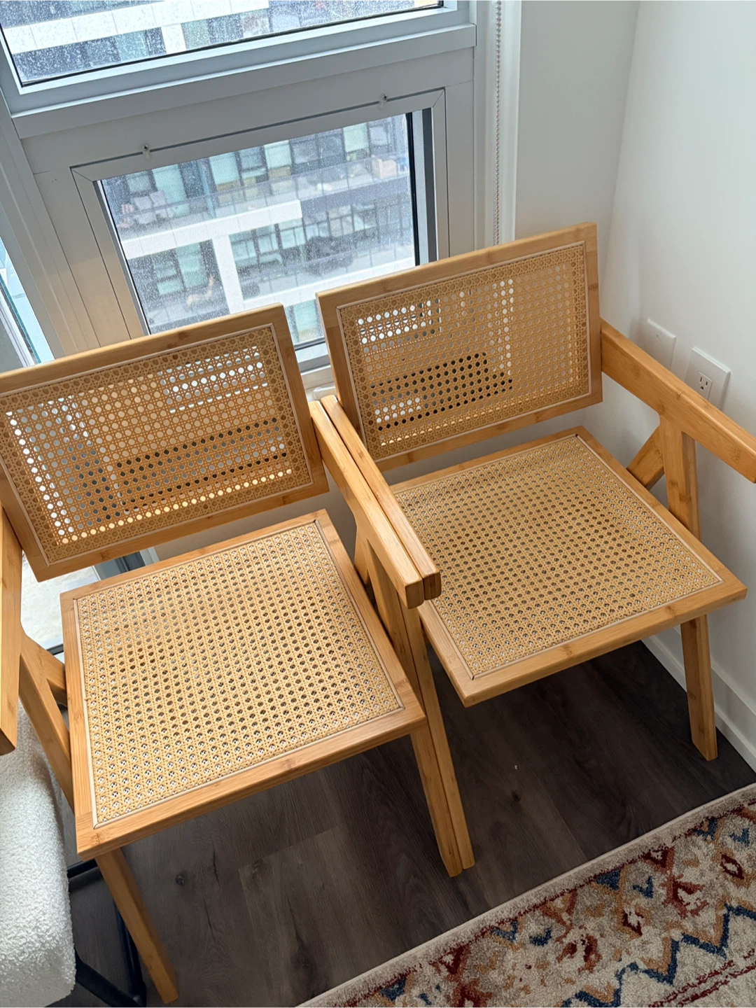 Rattan Accent Chairs - Set of 2