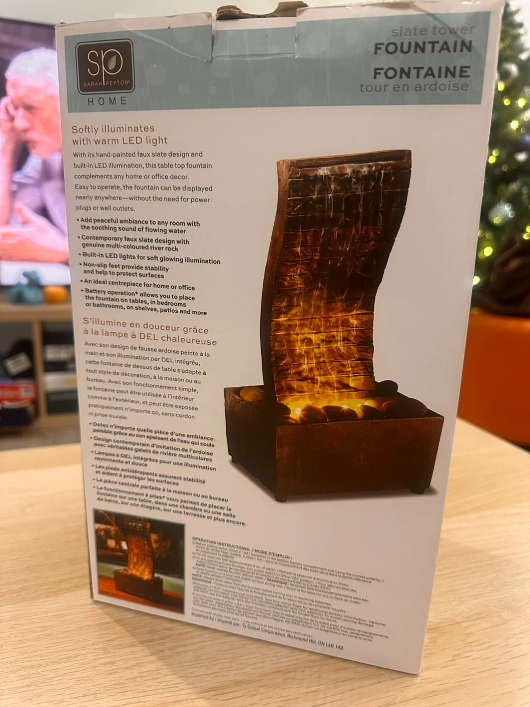Sarah Peyton Slate Tower Fountain - New in Box! - photo 2